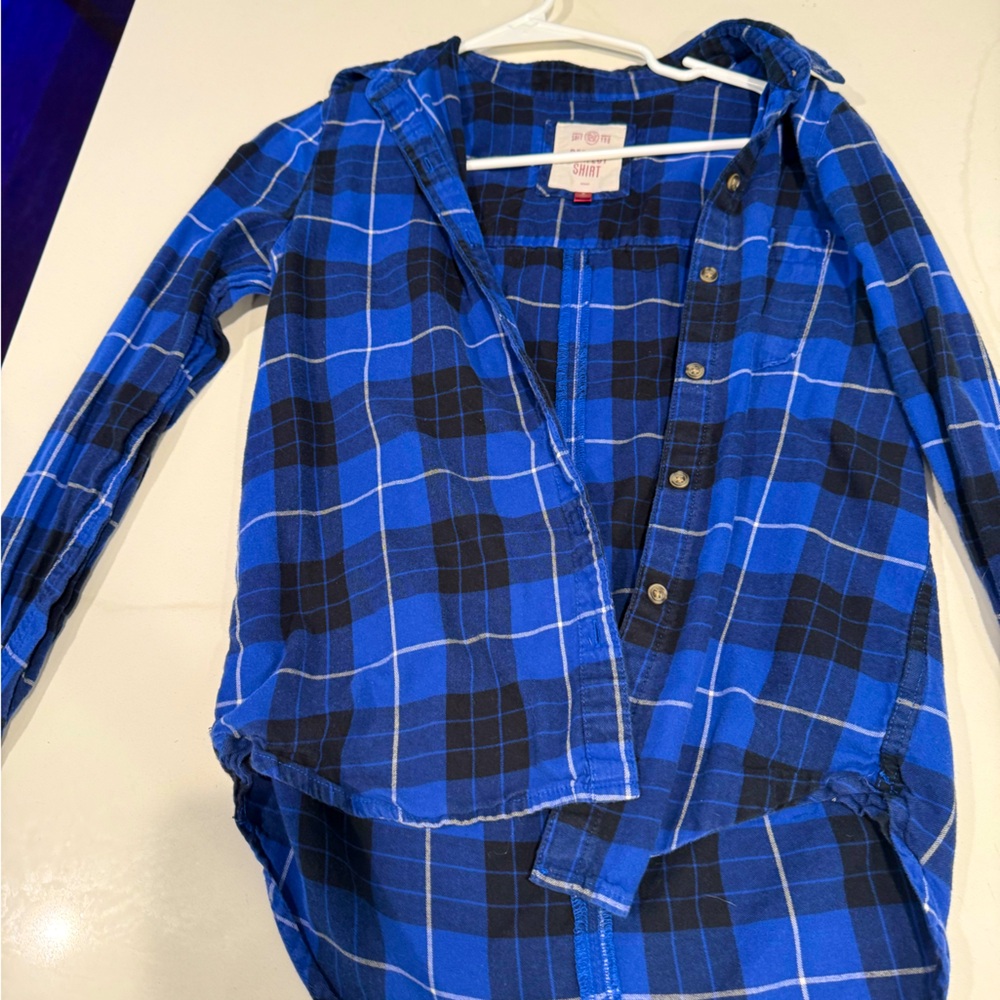 Black and blue flannel